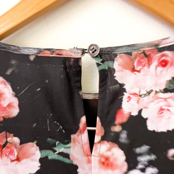 Rebecca Minkoff Long Sleeve Floral Dress, Size Large - Picture 6 of 7